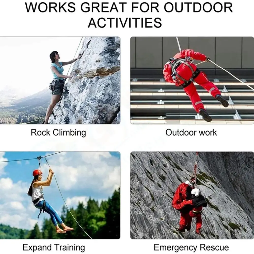 Equipment Thickened 12mm Safety Life Rope Static Paracord Climbing Rope Safety High Strength Static Rock Rope Camping 
Equipment Thickened 12mm Safety Life Rope Static Paracord Climbing Rope Safety High Strength Static Rock Rope Camping