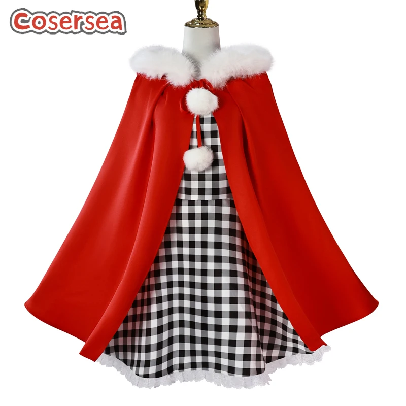 Cosersea Christmas Cindy Cosplay Costume How the Grinch Stole Christmas Red Autumn Winter Plush Cloak Plaid Dress Outfit Fullset
Cosersea Christmas Cindy Cosplay Costume How the Grinch Stole Christmas Red Autumn Winter Plush Cloak Plaid Dress Outfit Fullset