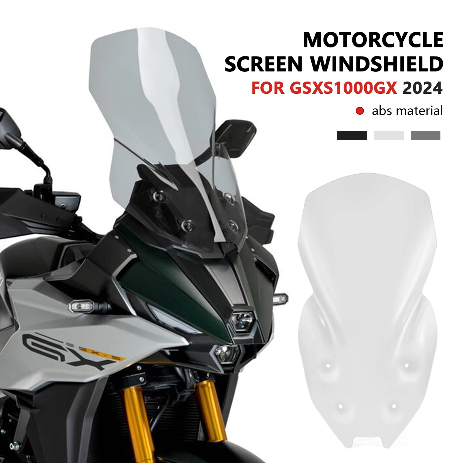 Для GSX-S1000GX 2024 GSX S1000 GX 2025 новые аксессуары ветровое стекло мотоцикла передний спойлер воздушный дефлектор переднее лобовое стекло
Для GSX-S1000GX 2024 GSX S1000 GX 2025 новые аксессуары ветровое стекло мотоцикла передний спойлер воздушный дефлектор переднее лобовое стекло