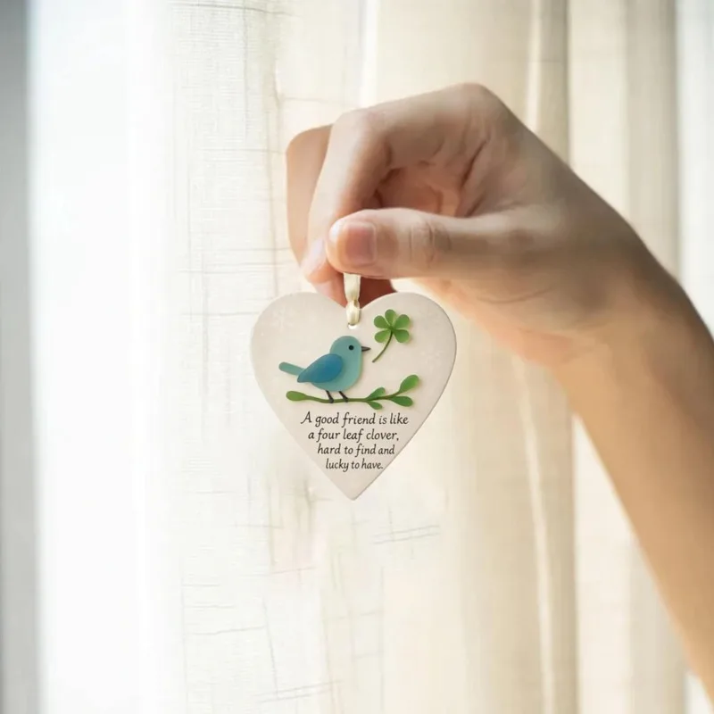 Acrylic Heart-Shaped Friendship Hanging Pendant Friendship Hangable Keepsake Seasonal Decoration for Window Balcony
Acrylic Heart-Shaped Friendship Hanging Pendant Friendship Hangable Keepsake Seasonal Decoration for Window Balcony