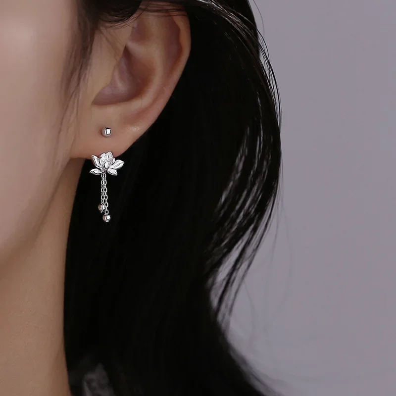 925 Sterling Silver Vintage Lotus Earrings for Women Cute Sweet Screw Design Silver Color Bowknot Earrings Vintage Jewelry Gifts
925 Sterling Silver Vintage Lotus Earrings for Women Cute Sweet Screw Design Silver Color Bowknot Earrings Vintage Jewelry Gifts