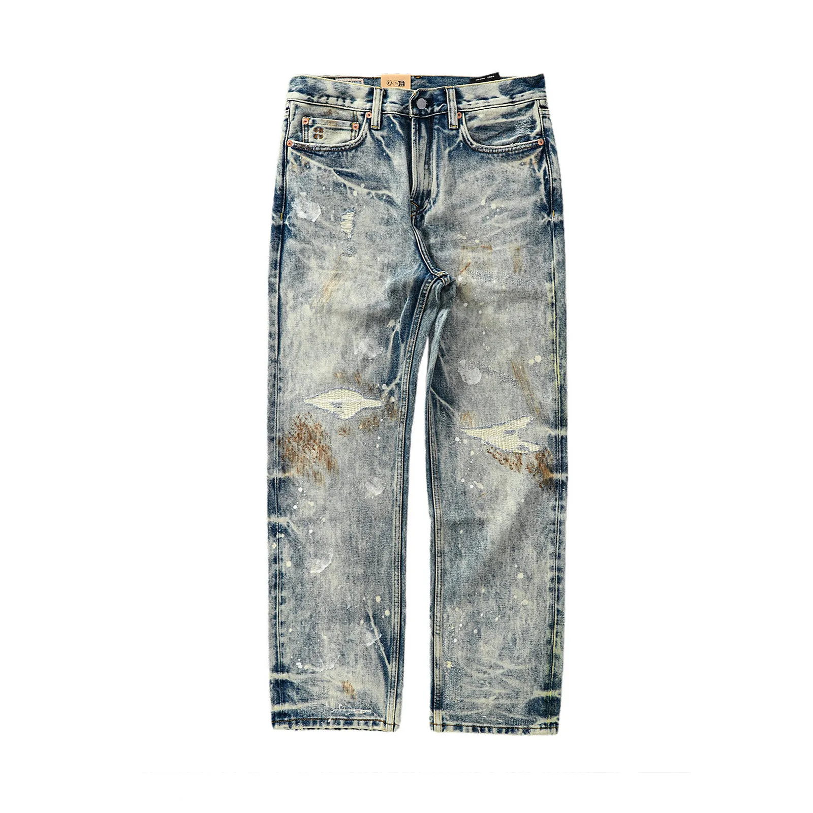American Heavyweight Vintage Distressed Splatter-Dyed Graffiti Loose Dirty Jeans Streetwear Washed Edgy & Relaxed Style for Men
American Heavyweight Vintage Distressed Splatter-Dyed Graffiti Loose Dirty Jeans Streetwear Washed Edgy & Relaxed Style for Men