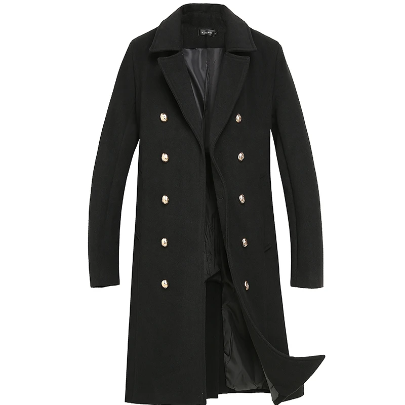 Nice Men's Autumn Thickened Medium Long Woolen Coat Korean Fashion Loose Warm Woolen Windbreaker Style Double Breasted Coats
Nice Men's Autumn Thickened Medium Long Woolen Coat Korean Fashion Loose Warm Woolen Windbreaker Style Double Breasted Coats