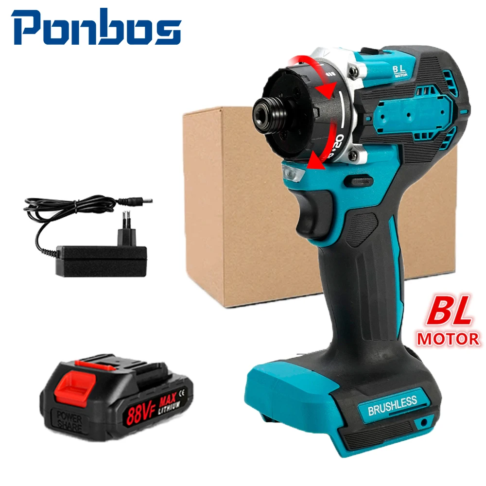 Ponbos 1/4 inch Brushless Hexagonal Drill Cordless Electric Driver Home Improvement Suitable for Makita 18v Battery
Ponbos 1/4 inch Brushless Hexagonal Drill Cordless Electric Driver Home Improvement Suitable for Makita 18v Battery