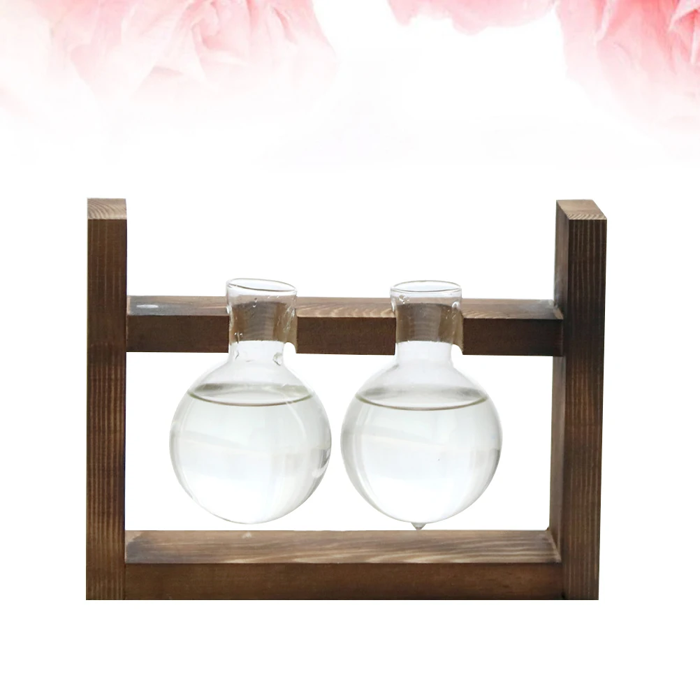 1pc Double-Ball Glass Vase Wooden Stand Hydroponic Plant Container Heat Resistant Easy Clean Terrarium Decorative Vase Home
1pc Double-Ball Glass Vase Wooden Stand Hydroponic Plant Container Heat Resistant Easy Clean Terrarium Decorative Vase Home
