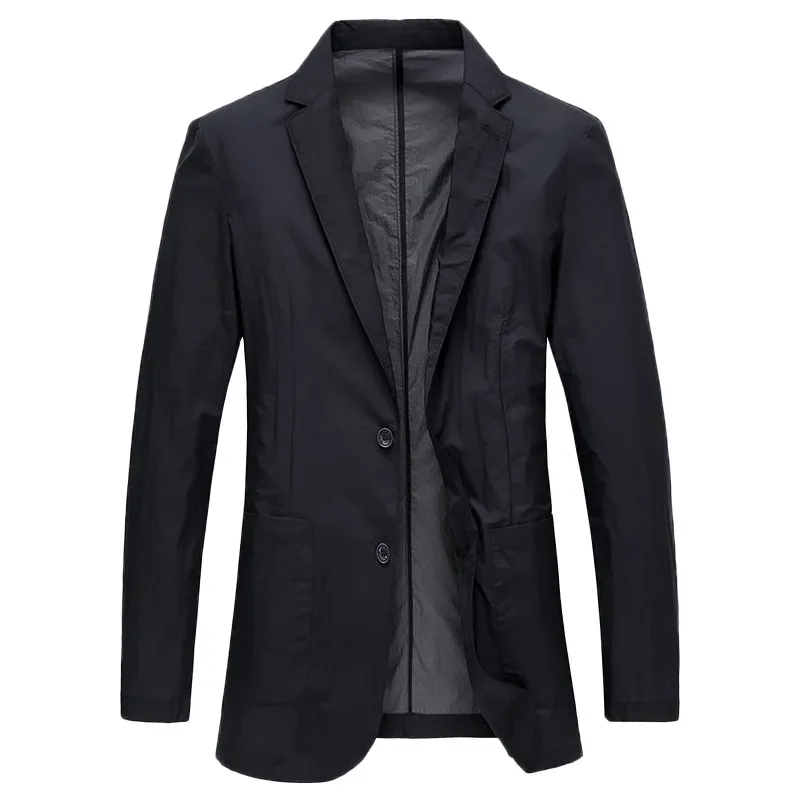 New Summer Men Thin Sunscreen Casual Blazers Jackets Solid Business Suits Coats Male Slim Elastic Breathable Blazers Jackets 4XL
New Summer Men Thin Sunscreen Casual Blazers Jackets Solid Business Suits Coats Male Slim Elastic Breathable Blazers Jackets 4XL