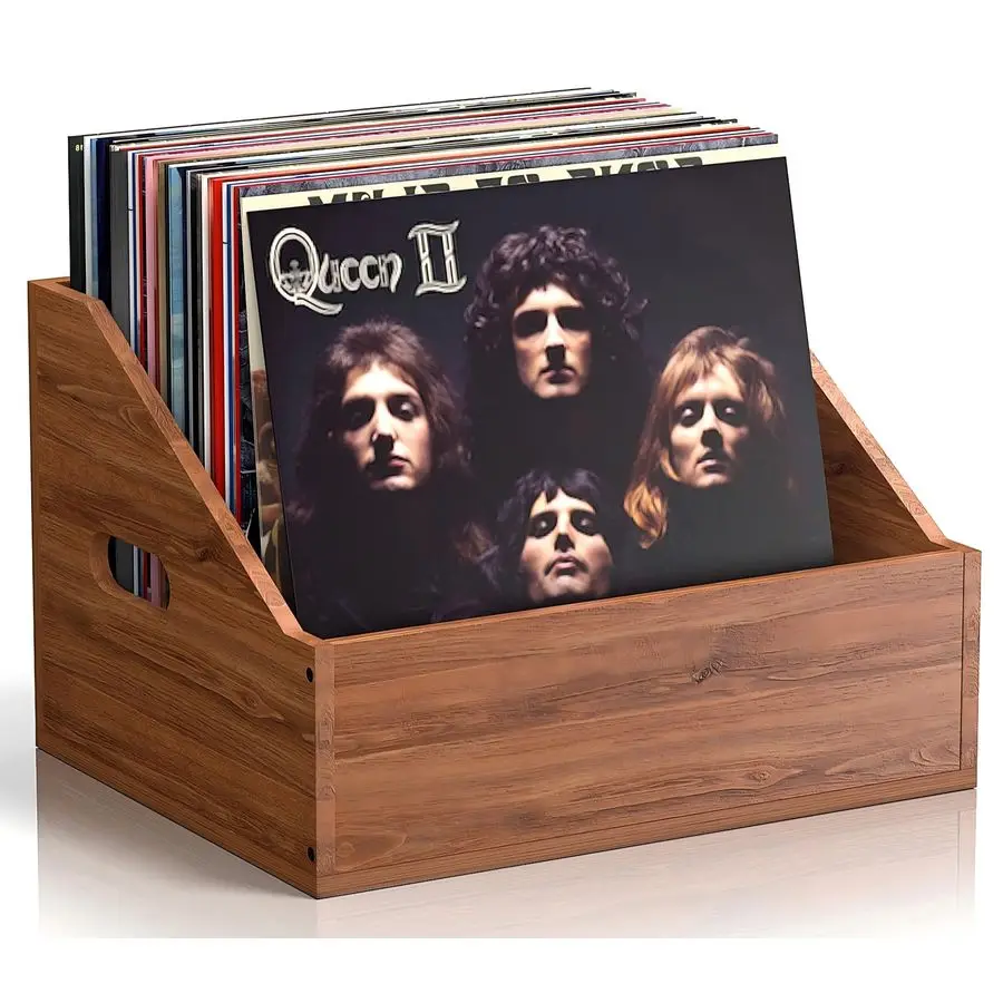 Vinyl Record Storage, Retro amp Durable Vinyl Crate and Record Holder, Album Storage Record Case Box for 60 Records, Perfect Rec
Vinyl Record Storage, Retro amp Durable Vinyl Crate and Record Holder, Album Storage Record Case Box for 60 Records, Perfect Rec