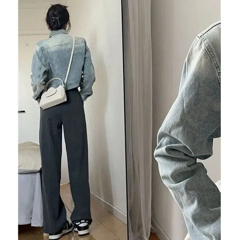 Denim Coat Embossed Womens Fall Suede Open-Front Loose-Fitting Hiking Festival Graffiti Layered Checked Sashes Waistband Pleated
Denim Coat Embossed Womens Fall Suede Open-Front Loose-Fitting Hiking Festival Graffiti Layered Checked Sashes Waistband Pleated