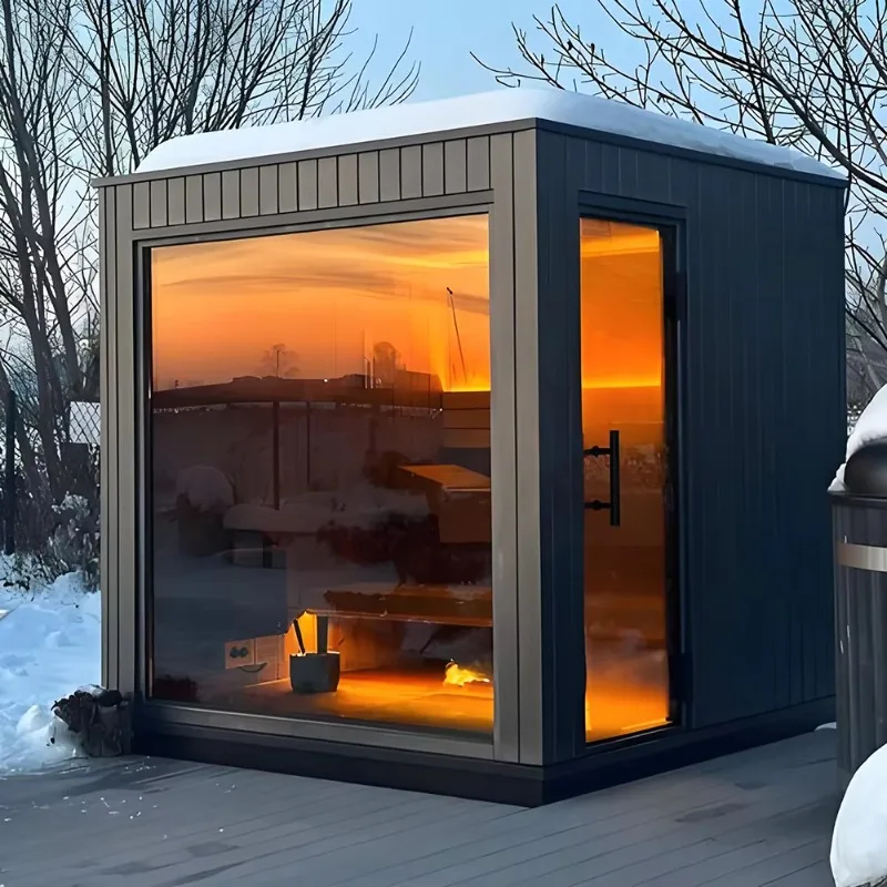 Custom Outdoor Traditional Wet Steam Panoramic Electric Heating Furnace Steam Shower Sauna Room Customized
Custom Outdoor Traditional Wet Steam Panoramic Electric Heating Furnace Steam Shower Sauna Room Customized