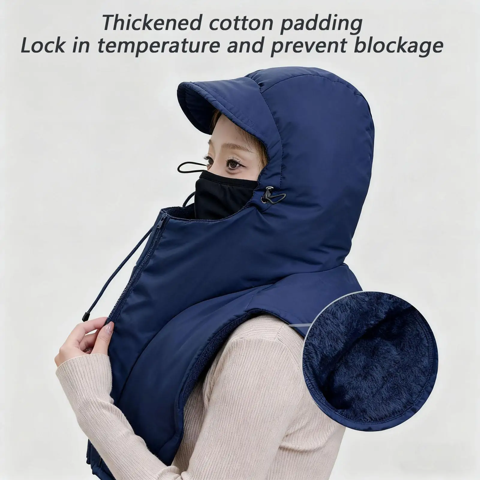 Winter Cycling Hat Comfortable Headwear With Face Covering Cold Weather Winter Headwear For Skiing Snowboarding Sledding Hiking
Winter Cycling Hat Comfortable Headwear With Face Covering Cold Weather Winter Headwear For Skiing Snowboarding Sledding Hiking