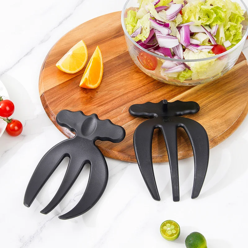 2pcs Plastic Salad Stir Fork Multifunctional Kitchen Salad Mixing Tool Reusable Wide Handle Serving Claw Fruit Salad Accessories
2pcs Plastic Salad Stir Fork Multifunctional Kitchen Salad Mixing Tool Reusable Wide Handle Serving Claw Fruit Salad Accessories