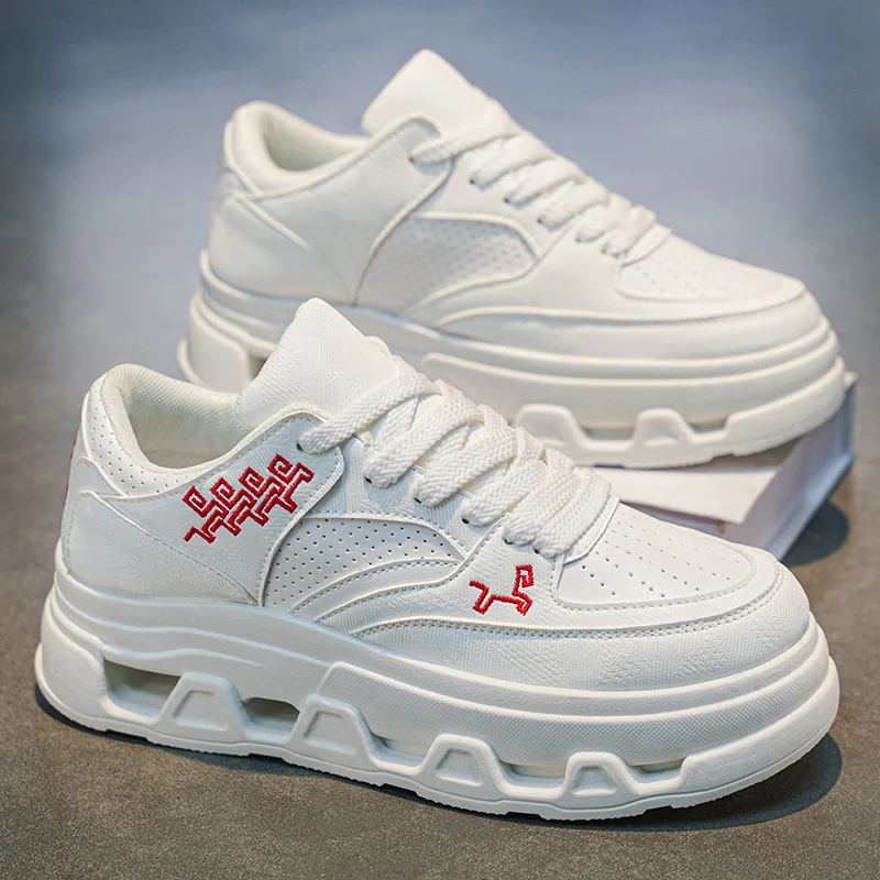 Men's Spring Fashion High-Top Casual White Sneakers Anti-Slip Sporty Thick-Heeled Trendy White Shoes for Youth
Men's Spring Fashion High-Top Casual White Sneakers Anti-Slip Sporty Thick-Heeled Trendy White Shoes for Youth