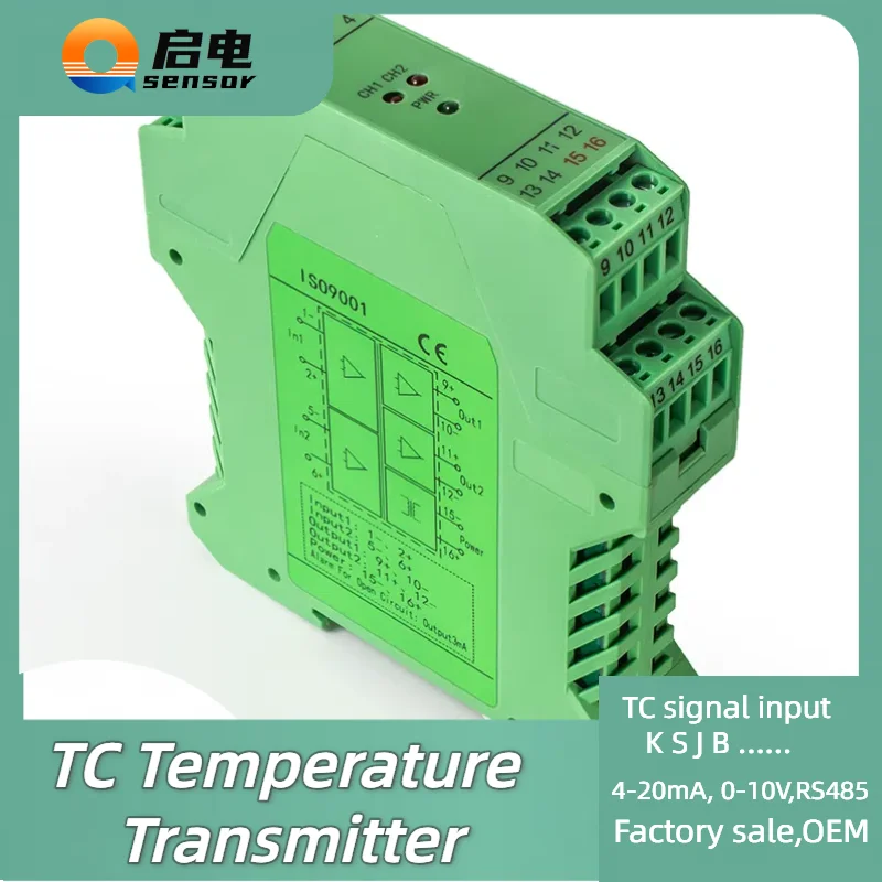 K 0-1300℃ 800℃ to 4-20mA 0-10V Thermocouple Temperature Transmitter DIN 1 in 1 Out 0-10V 0-5V TC Temperature Signal Converte
K 0-1300℃ 800℃ to 4-20mA 0-10V Thermocouple Temperature Transmitter DIN 1 in 1 Out 0-10V 0-5V TC Temperature Signal Converte