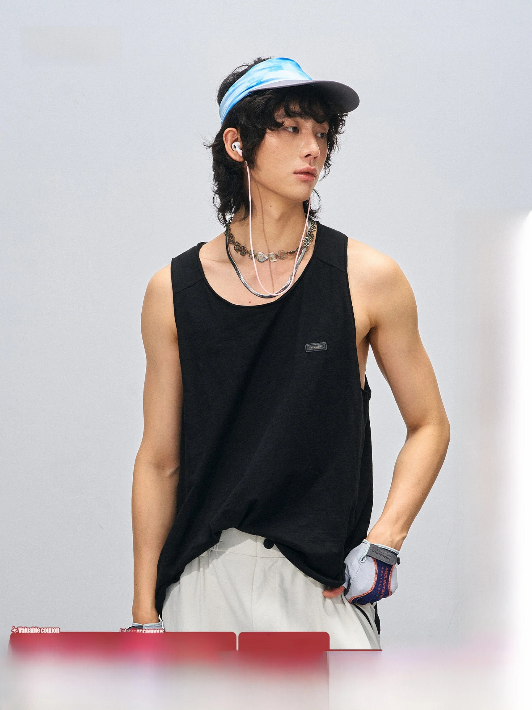 BJHG Casual Loose Fit Cotton Tank Top for Men Breathable Fitness Sport Vest A-Line Narrow Strap Design round Neck Pure Color
BJHG Casual Loose Fit Cotton Tank Top for Men Breathable Fitness Sport Vest A-Line Narrow Strap Design round Neck Pure Color