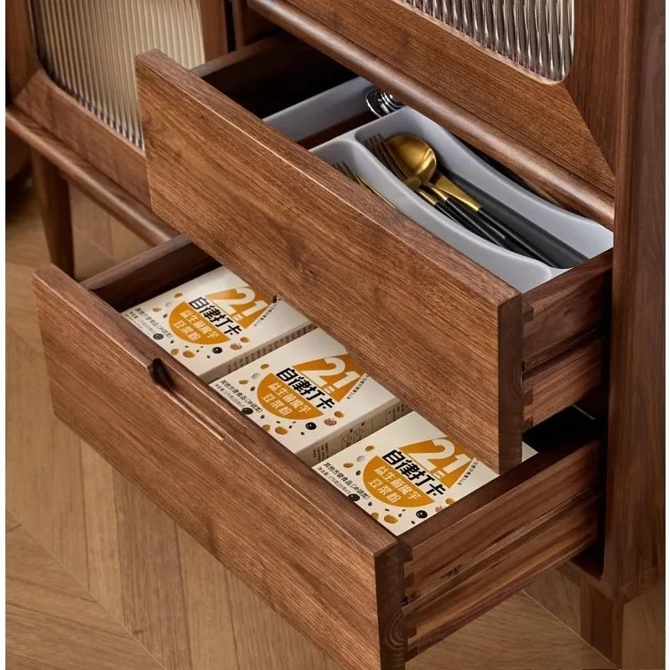 Black walnut returned to the dining side cabinet Solid wood side tea cabinet Restaurant storage Kitchen
Black walnut returned to the dining side cabinet Solid wood side tea cabinet Restaurant storage Kitchen