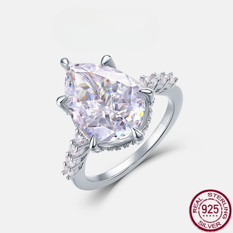 New S925 pure silver high carbon diamond droplet shaped super sparkling fashion temperament versatile wedding jewelry
New S925 pure silver high carbon diamond droplet shaped super sparkling fashion temperament versatile wedding jewelry