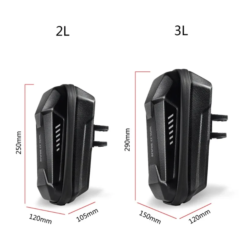 4-2L WILD MAN Electric Scooter Front Storage Bag Hard Shell Bag Large Capacity Waterproof Skateboard Hanging Case for M365 Pro
4-2L WILD MAN Electric Scooter Front Storage Bag Hard Shell Bag Large Capacity Waterproof Skateboard Hanging Case for M365 Pro