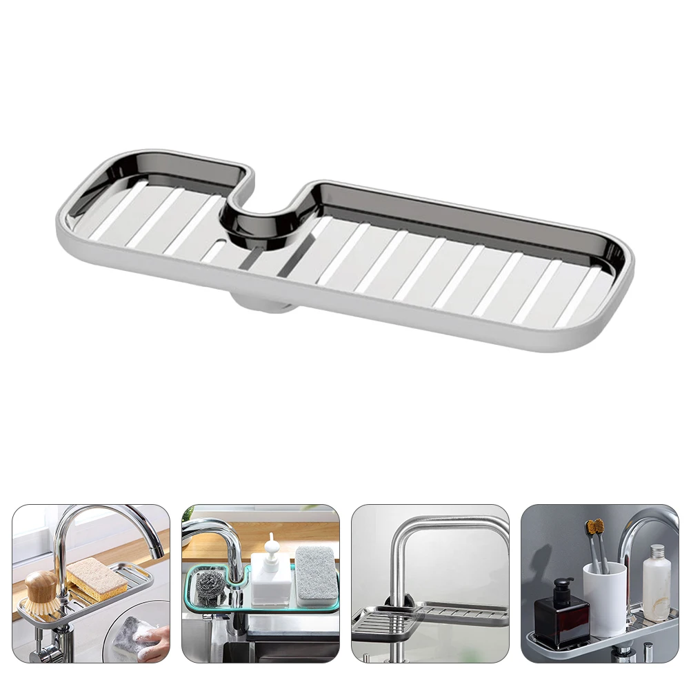 Stainless Steel Sink Organizer Drainer Shelf Kitchen Faucet Sponge Holder Grey Waterproof Detachable Easy Cleaning Storage Rack
Stainless Steel Sink Organizer Drainer Shelf Kitchen Faucet Sponge Holder Grey Waterproof Detachable Easy Cleaning Storage Rack