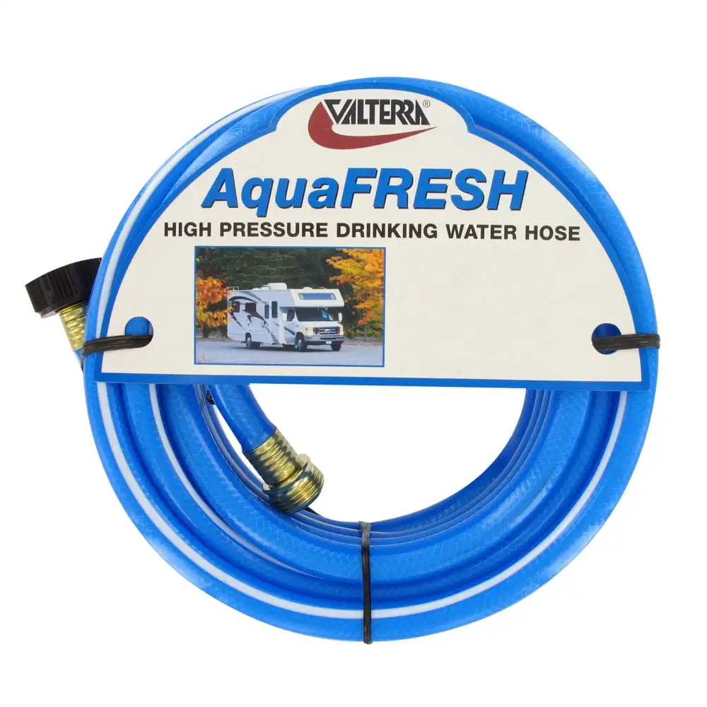Valterra W01-8600 Шланг для питьевой воды высокого давления AquaFresh со шлангами - 1/2 x 50 дюймов, синий
Valterra W01-8600 Шланг для питьевой воды высокого давления AquaFresh со шлангами - 1/2 x 50 дюймов, синий