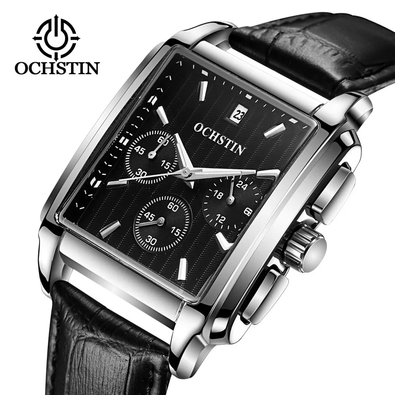 OCHSTIN *brand new square watch business men's watch multi-function running seconds leather waterproof quartz watch
OCHSTIN *brand new square watch business men's watch multi-function running seconds leather waterproof quartz watch