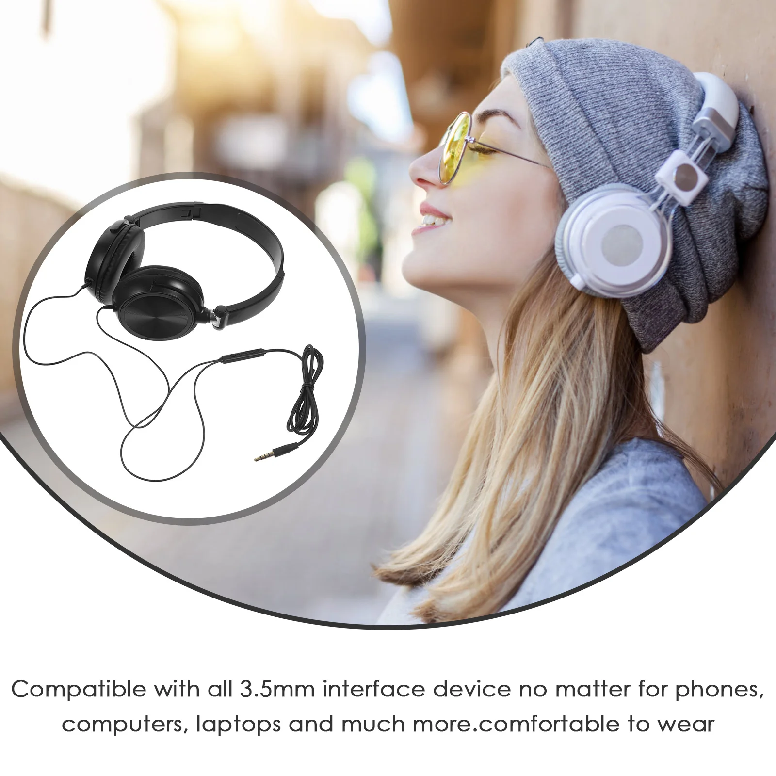 Bass Headphones Over Ear Foldable Lightweight Volume Control Hd Microphone Compatible Smartphone Pc Laptop Tablet Outdoor Use
Bass Headphones Over Ear Foldable Lightweight Volume Control Hd Microphone Compatible Smartphone Pc Laptop Tablet Outdoor Use