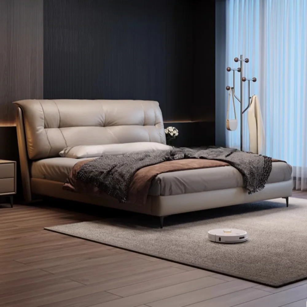 Unique Aesthetic Bed Queen Size European Lounge Headboards Bed Double Nightstands Letto Matrimoniale Furniture Decoration
Unique Aesthetic Bed Queen Size European Lounge Headboards Bed Double Nightstands Letto Matrimoniale Furniture Decoration