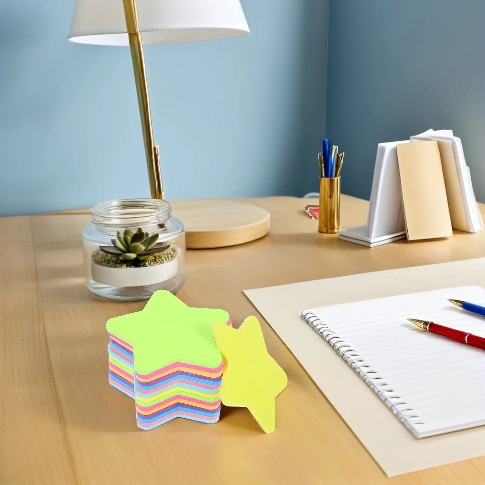 16pcs Colorful Star Shaped Sticky Notepads Self Adhesive Notes For Office School Home Smooth Writing Surface Strong Adhesion
16pcs Colorful Star Shaped Sticky Notepads Self Adhesive Notes For Office School Home Smooth Writing Surface Strong Adhesion