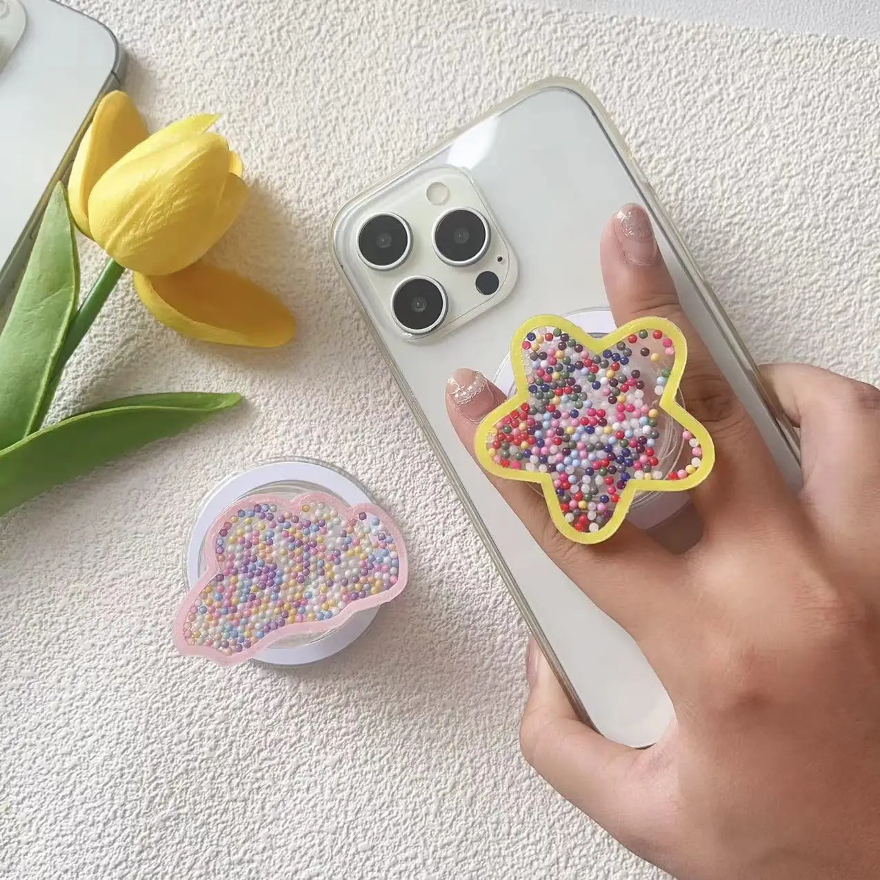 Korean Creative Acrylic Cloud Slime Beads Phone Magnetic Airbag Stand Lazy Extensible Holder for Iphone Griptok Folding Bracket
Korean Creative Acrylic Cloud Slime Beads Phone Magnetic Airbag Stand Lazy Extensible Holder for Iphone Griptok Folding Bracket