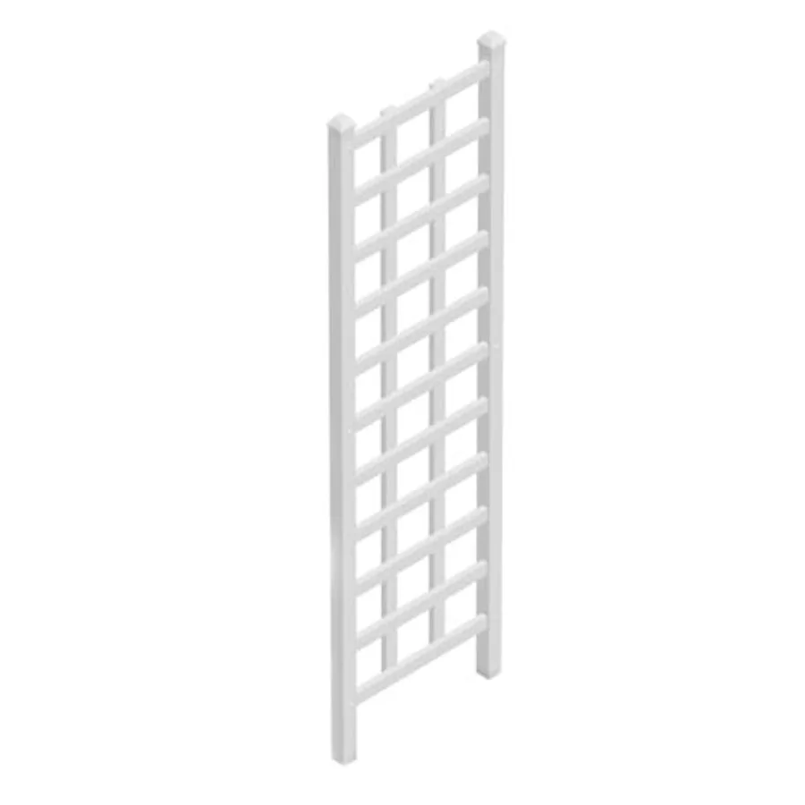 Indoor outdoor garden trellis for vines and climbing plants flowers vegetables; durable PVC material white color includes groun
Indoor outdoor garden trellis for vines and climbing plants flowers vegetables; durable PVC material white color includes groun