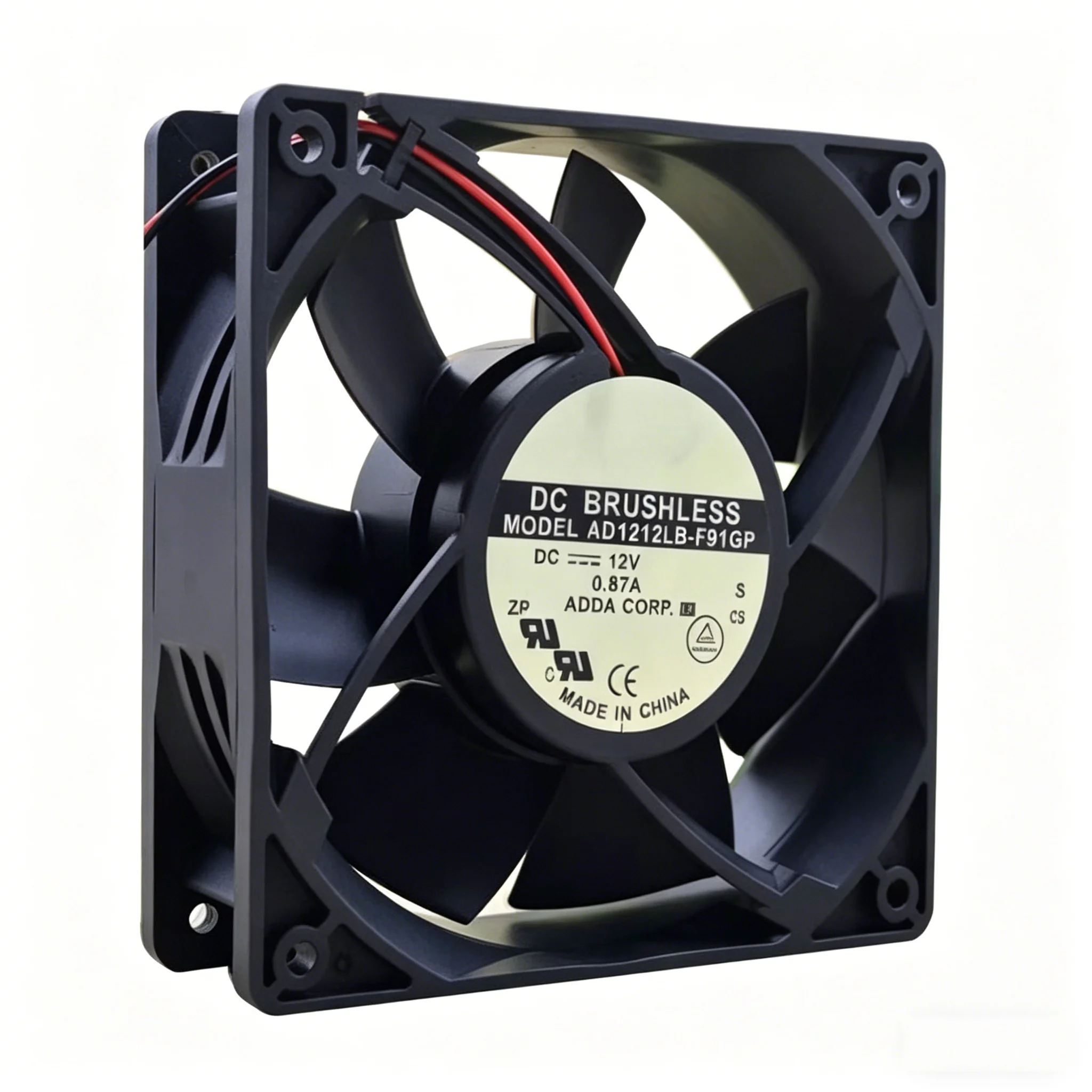 AD1212LB-F91GP 12V 0.87A 12038 12cm 2-Wire Dual Ball Bearing High Airflow Server Cooling Fan
AD1212LB-F91GP 12V 0.87A 12038 12cm 2-Wire Dual Ball Bearing High Airflow Server Cooling Fan