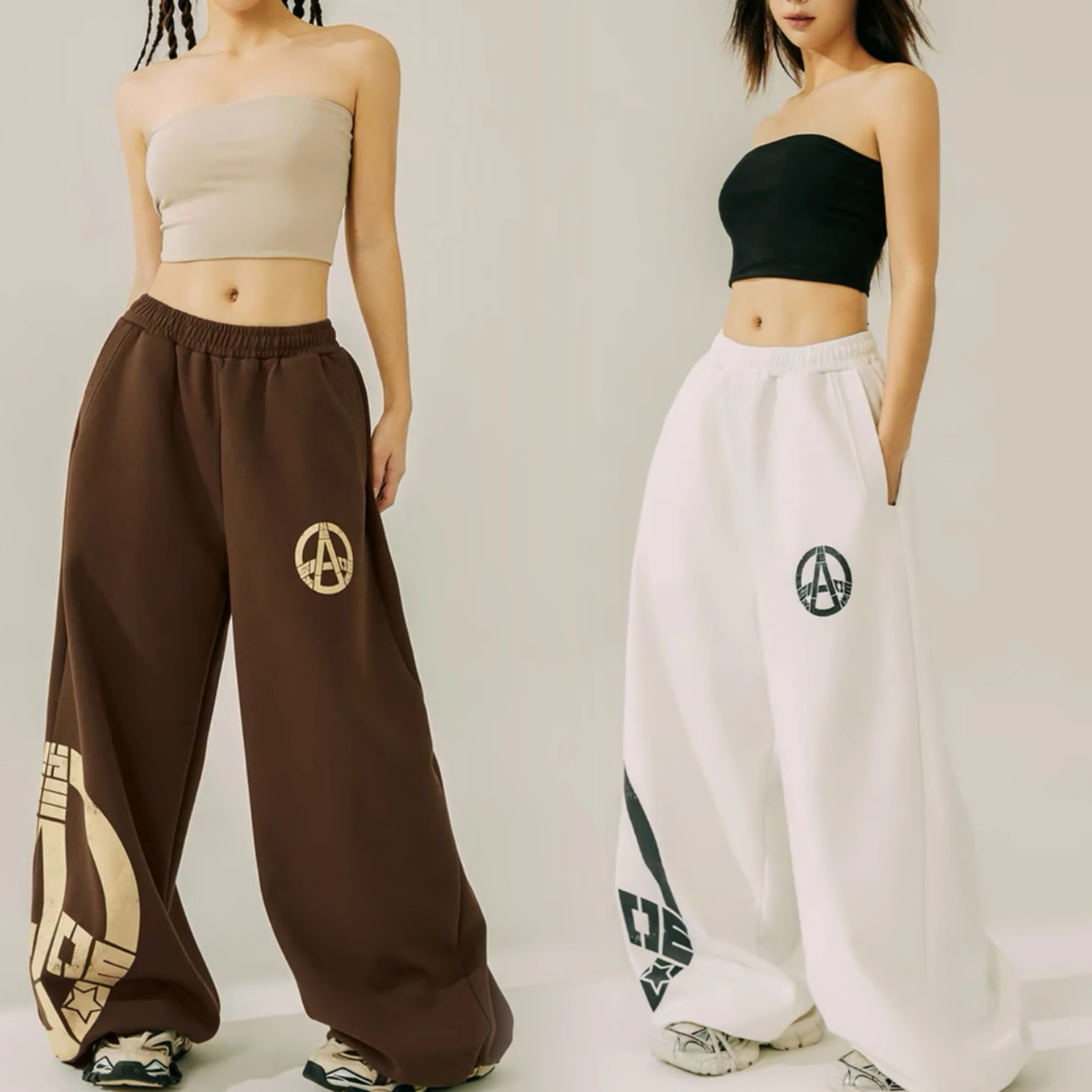 Street Jazz Dance Hiphop Long Pants American Style Printed Cotton High Waist Wide Leg Loose Fit Trousers for Women
Street Jazz Dance Hiphop Long Pants American Style Printed Cotton High Waist Wide Leg Loose Fit Trousers for Women