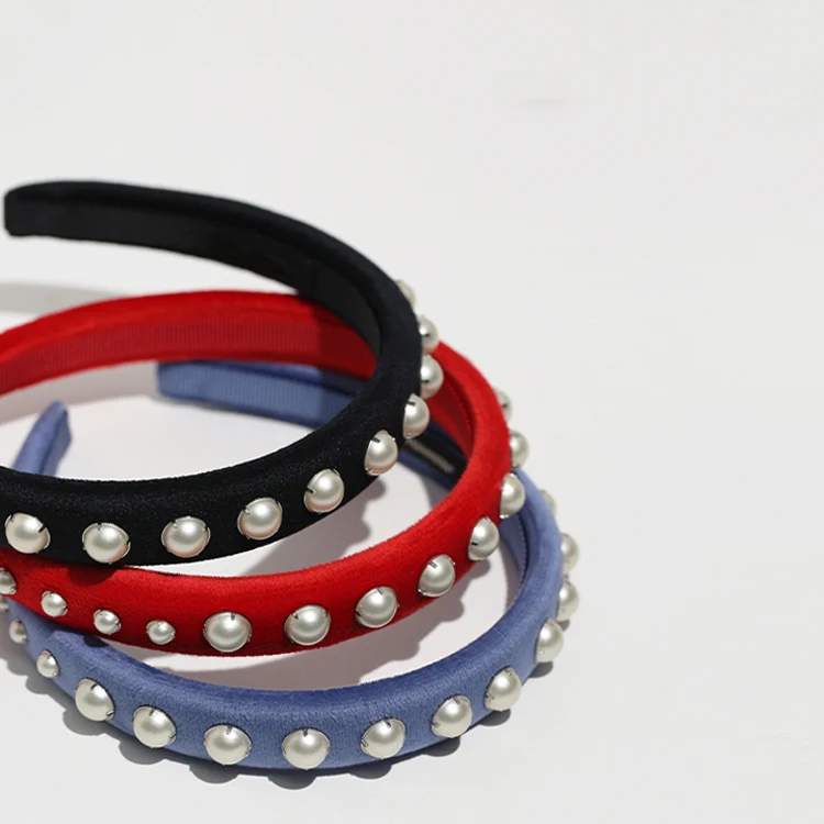 Fashion Pearl Flannel Hair Hoop Sweet Blue Black Red Hair Band Women High Quality Luxury Jewelry Accessories Designer Runway
Fashion Pearl Flannel Hair Hoop Sweet Blue Black Red Hair Band Women High Quality Luxury Jewelry Accessories Designer Runway