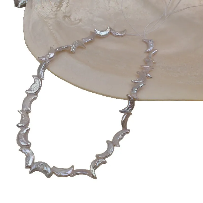 6-16m Freshwater Pearl Baroque Irregular Moon-shaped Loose Beaded Necklace Semi-finished Handmade DIY Jewelry Accessories
6-16m Freshwater Pearl Baroque Irregular Moon-shaped Loose Beaded Necklace Semi-finished Handmade DIY Jewelry Accessories