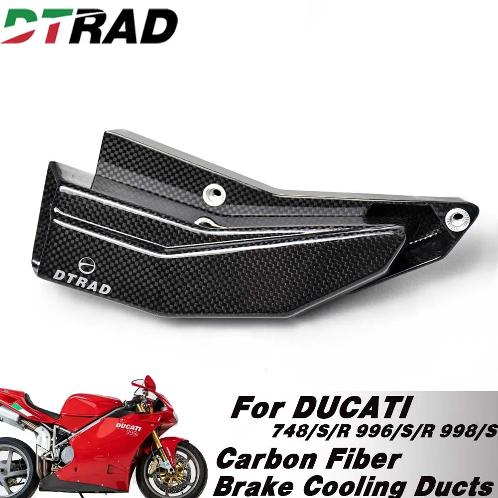 For DUCATI 748/S/R 200-2003 996/S/R 2000-2001 998/S 2002-2004 Carbon Fiber Motorcycle Brake Caliper Cooling Ducts Cooler Guard
For DUCATI 748/S/R 200-2003 996/S/R 2000-2001 998/S 2002-2004 Carbon Fiber Motorcycle Brake Caliper Cooling Ducts Cooler Guard