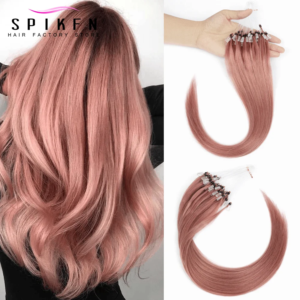 Dirty Pink Micro Loop Hair Extensions Natural Straight Micro Ring Link Human Hair Loop Ring Human Hair Extension For Cosplay
Dirty Pink Micro Loop Hair Extensions Natural Straight Micro Ring Link Human Hair Loop Ring Human Hair Extension For Cosplay