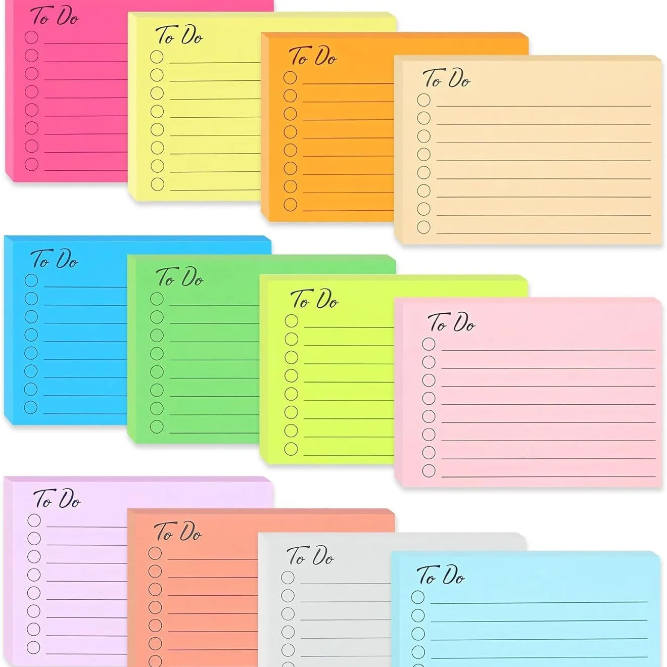 12PCS To Do List Memo Pads Solid Tearable Sticky Notes Message Writing Note Pads Daily Planner korean Stationery Office
12PCS To Do List Memo Pads Solid Tearable Sticky Notes Message Writing Note Pads Daily Planner korean Stationery Office