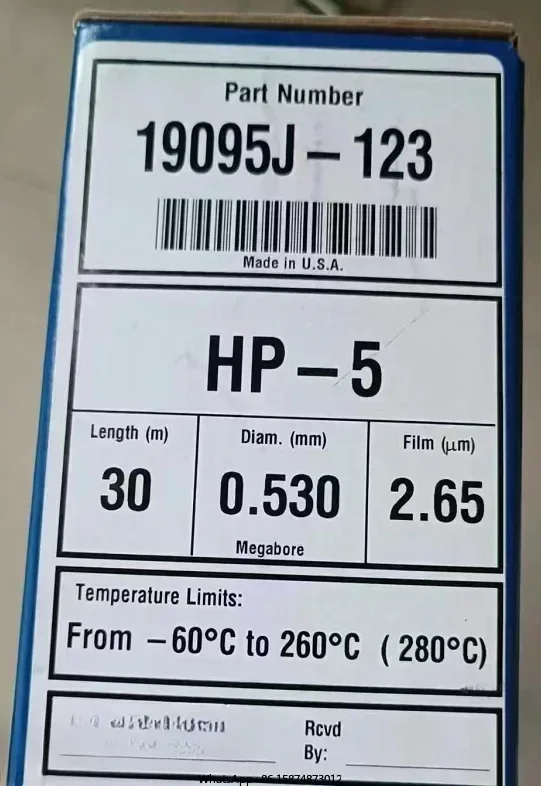 For Agilent 19095J-123 G As Chromatography Column HP-5, Authentic Original Brand New
For Agilent 19095J-123 G As Chromatography Column HP-5, Authentic Original Brand New