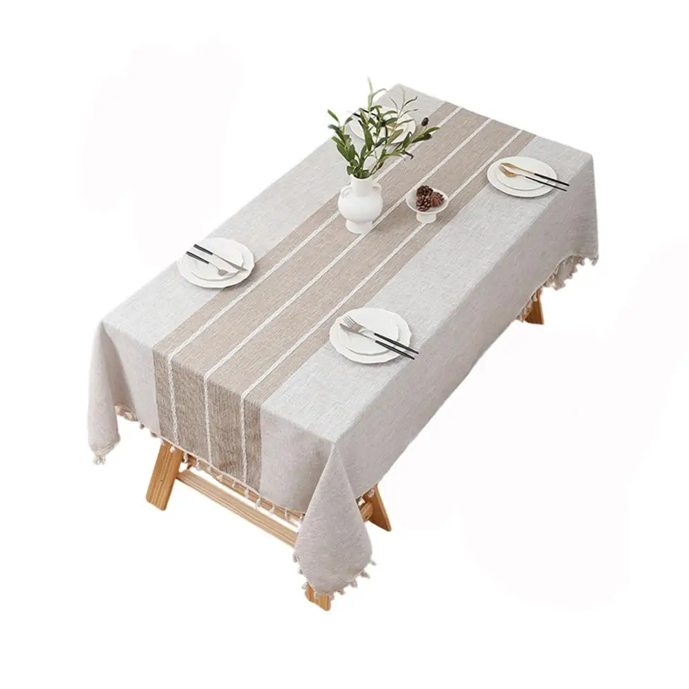 Rectangular Tablecloth Cotton Linen Blend Waterproof Scratch Resistant Fringe Trim 140x180cm-140x300cm Farmhouse Dining Decor
Rectangular Tablecloth Cotton Linen Blend Waterproof Scratch Resistant Fringe Trim 140x180cm-140x300cm Farmhouse Dining Decor