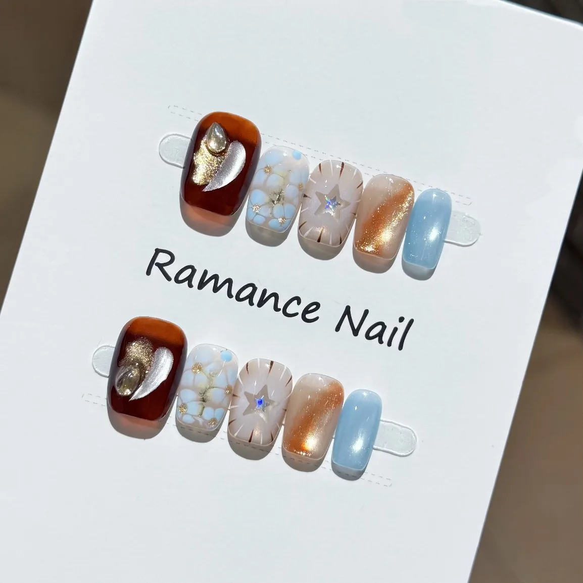 10pcs Handmade Short French Press On Nails Sparkling Cat Eye Star Dyeing Flowers Design Fake Nails Wearable Nails Art Tips Girls
10pcs Handmade Short French Press On Nails Sparkling Cat Eye Star Dyeing Flowers Design Fake Nails Wearable Nails Art Tips Girls