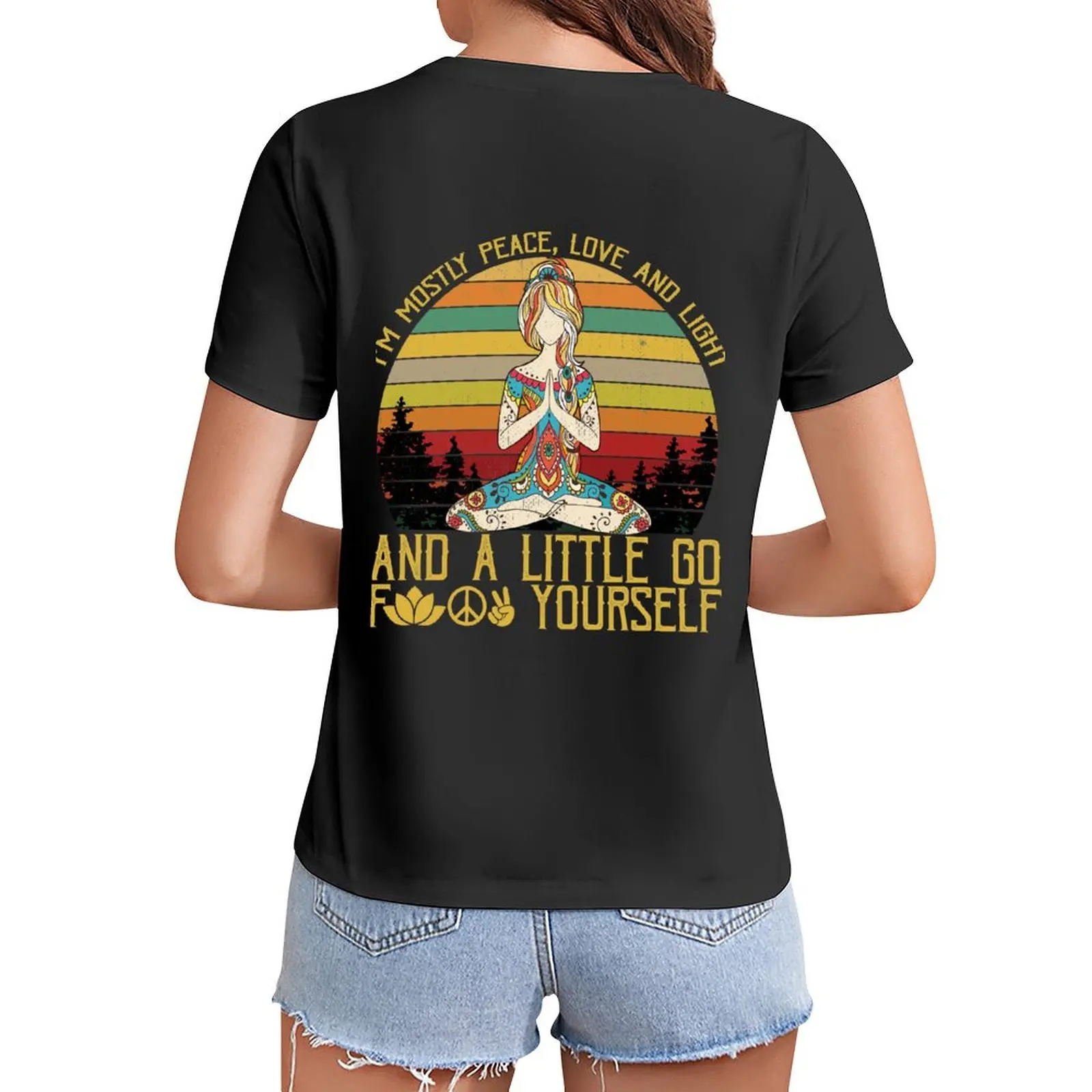 i'm mostly peace, love and light and a little go f yourself shirt, hippie shirt, yoga shirt T-Shirt
i'm mostly peace, love and light and a little go f yourself shirt, hippie shirt, yoga shirt T-Shirt