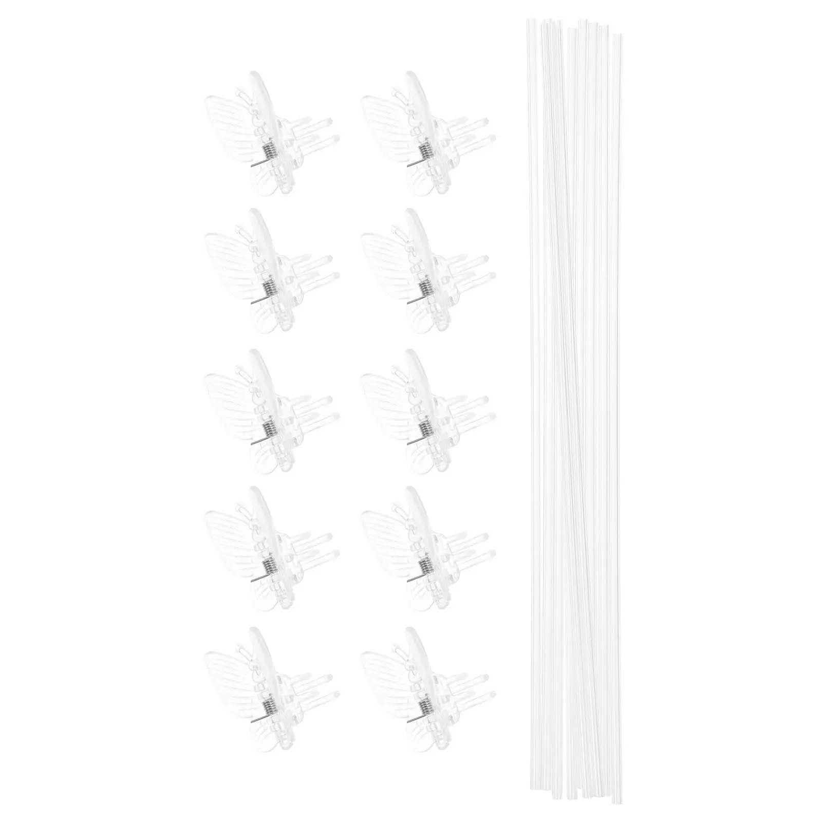 20Pcs Orchid Stakes Plastic Plant Support Clips for Phalaenopsis Butterfly Garden Indoor Greenhouse Use Clear Anti-Tip Plants
20Pcs Orchid Stakes Plastic Plant Support Clips for Phalaenopsis Butterfly Garden Indoor Greenhouse Use Clear Anti-Tip Plants