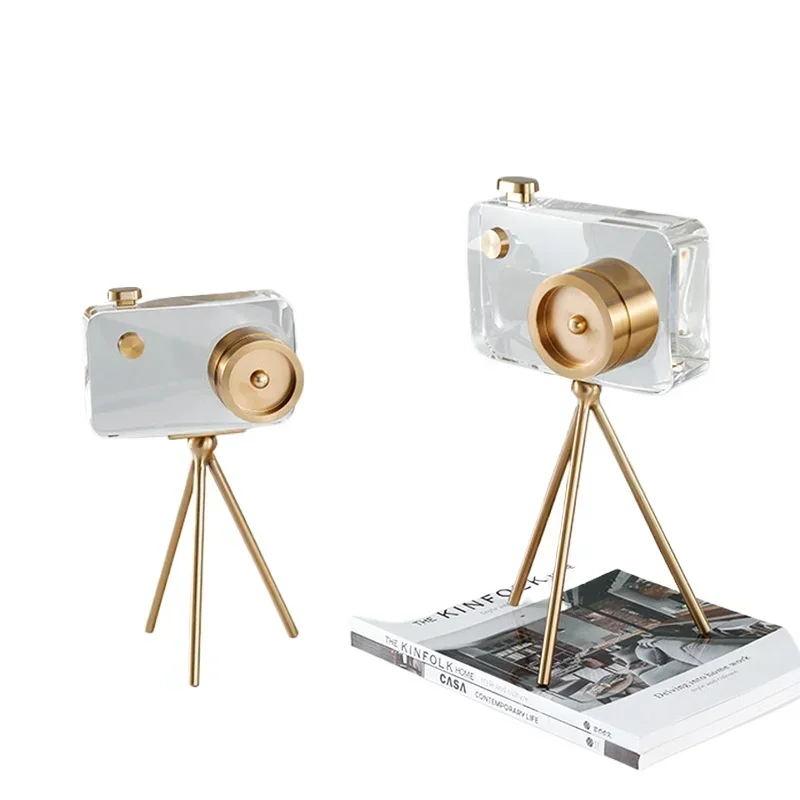Modern Crystal Camera Ornaments With Gold Metal Stand Home Crafts Living Room Decor Objects Office Desktop Accessories Gifts
Modern Crystal Camera Ornaments With Gold Metal Stand Home Crafts Living Room Decor Objects Office Desktop Accessories Gifts