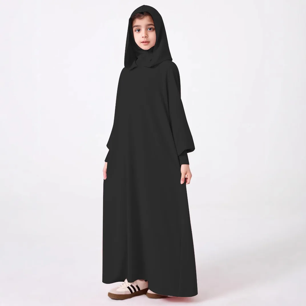 Ramadan Middle East Muslim Abaya Girl's Hoodie Dress Solid Color Hooded Kaftan Eid Djellaba Islam Clothing Prayer Robe Jalabiya
Ramadan Middle East Muslim Abaya Girl's Hoodie Dress Solid Color Hooded Kaftan Eid Djellaba Islam Clothing Prayer Robe Jalabiya