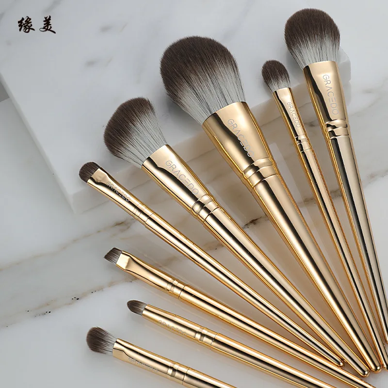 Golden Makeup Brush, Soft Bristle Beauty Tools, Makeup Brush Set, Animal Hair Powder Powder, Eyeshadow Brush, Mask Brush
Golden Makeup Brush, Soft Bristle Beauty Tools, Makeup Brush Set, Animal Hair Powder Powder, Eyeshadow Brush, Mask Brush