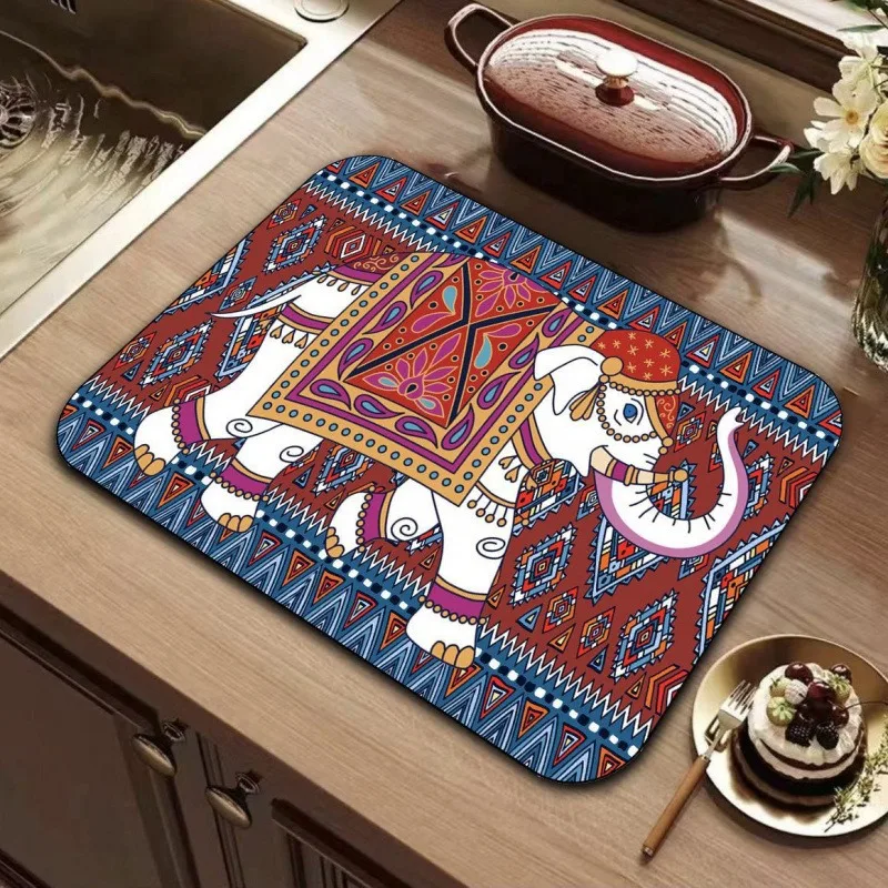 Thai Style Elephant Countertop Absorbent Pad Table Mats for Dining Table Coffee Table Decor Kitchen Accessories Kawaii Kitchen
Thai Style Elephant Countertop Absorbent Pad Table Mats for Dining Table Coffee Table Decor Kitchen Accessories Kawaii Kitchen