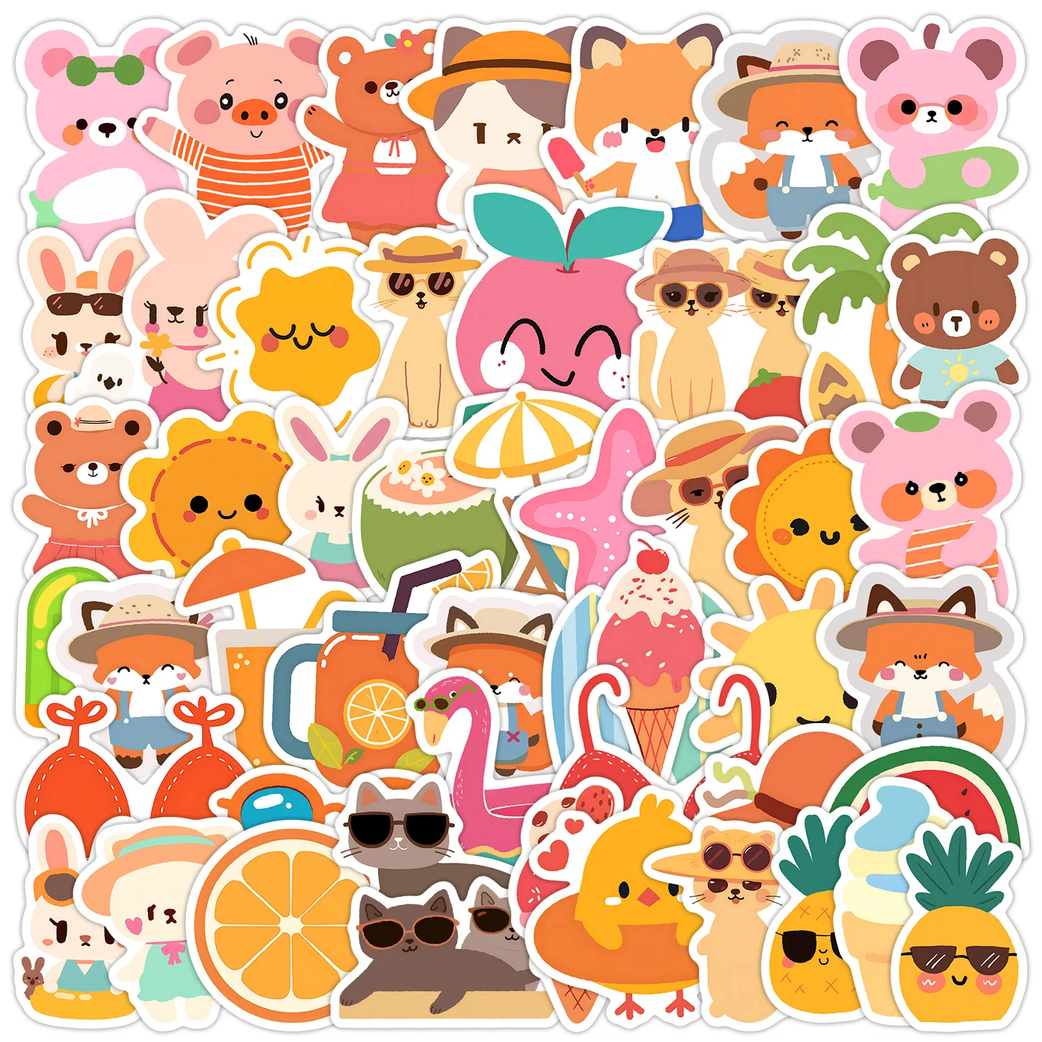 10/50PCS Cute Wind Series Animal Fruit Cat Colorful Graffiti Decoration Creative Cartoon Waterproof Stickers Kid's Toy
10/50PCS Cute Wind Series Animal Fruit Cat Colorful Graffiti Decoration Creative Cartoon Waterproof Stickers Kid's Toy