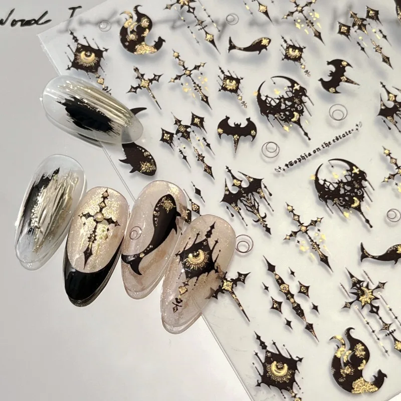 Dark Gothic Nail Art Sticker Spice Girl Personality Punk Wind Spider Cross Adhesive Nail Sticker Decoration Cross cartoon Krunch
Dark Gothic Nail Art Sticker Spice Girl Personality Punk Wind Spider Cross Adhesive Nail Sticker Decoration Cross cartoon Krunch