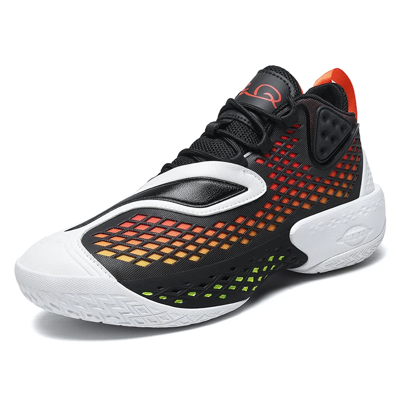 Cushioning Basketball Sneakers High Top Breathable Anti Slip Wear Resistant Outdoor Athletic Shoes for Men Women Kids Daily Trai
Cushioning Basketball Sneakers High Top Breathable Anti Slip Wear Resistant Outdoor Athletic Shoes for Men Women Kids Daily Trai