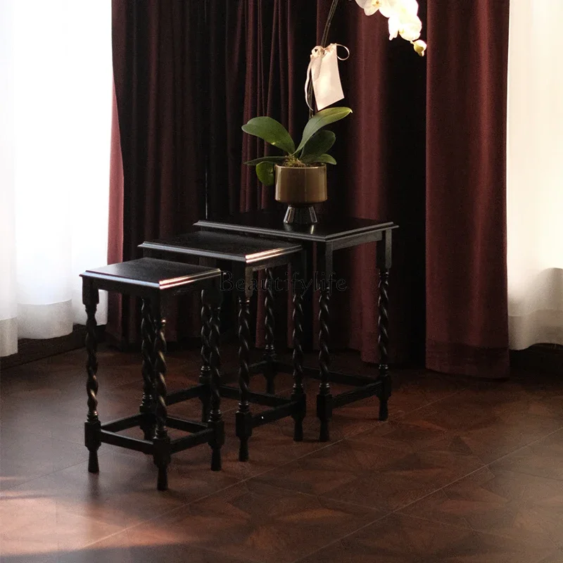 yj5 American Retro Corner Table High-End Feel Movable Solid Wood Three-Piece Set
yj5 American Retro Corner Table High-End Feel Movable Solid Wood Three-Piece Set