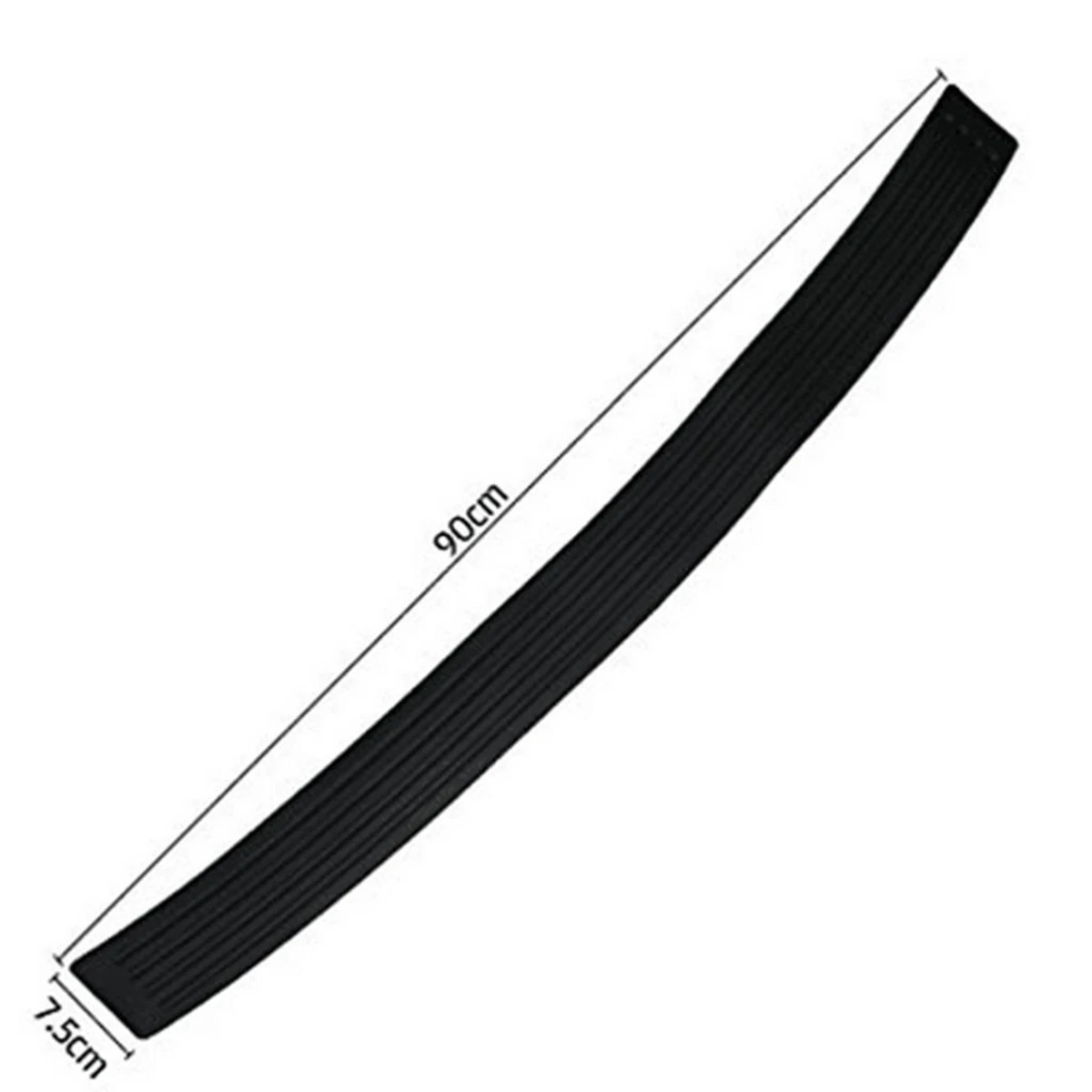 90 X7.8cm Bumper Protector Strip Anti Collision Car Scratch Protection Rubber Trim Durable Easy Install Black Classic
90 X7.8cm Bumper Protector Strip Anti Collision Car Scratch Protection Rubber Trim Durable Easy Install Black Classic